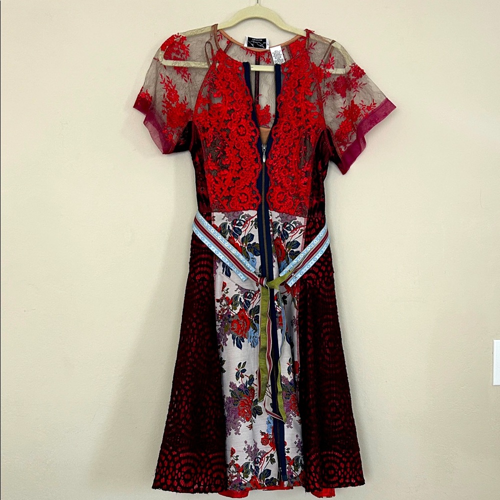 Byron Lars Winter Rose Dress Size 2